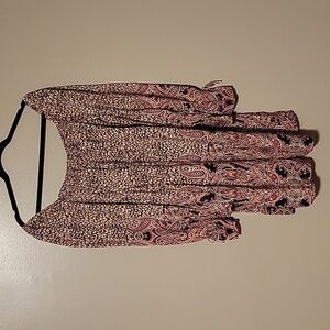 Anthropologie Maeve Dress Women's Small Pink Paisley Leopard‎ Milou Mini